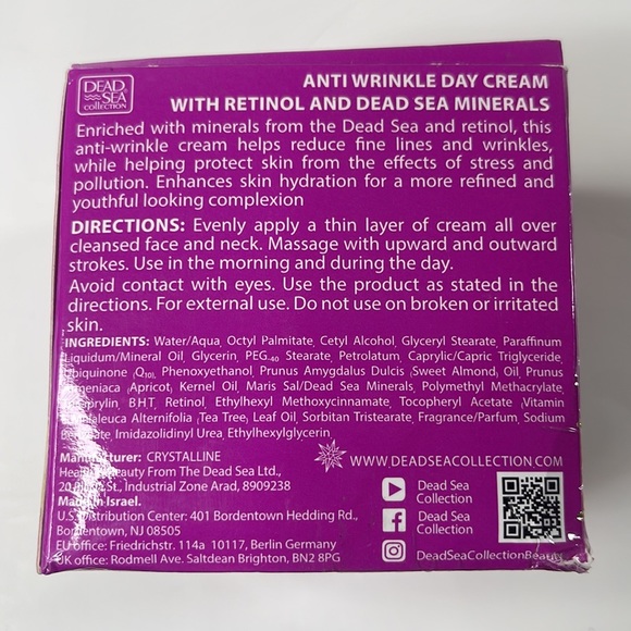 Dead Sea Collection Retinol Anti Wrinkle Day Cream - Picture 3 of 3